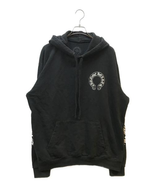 CHROME HEARTS（クロムハーツ）CHROME HEARTS (クロムハーツ) プルオーバーパーカー ブラック サイズ:XLの古着・服飾アイテム