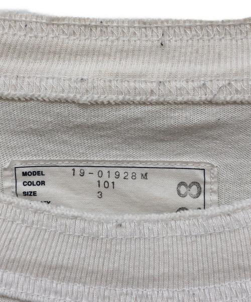 sacai（サカイ）sacai (サカイ) CUT SEWN ロゴ TEE ホワイト サイズ:3の古着・服飾アイテム
