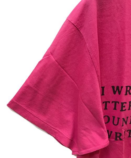 GUCCI（グッチ）GUCCI (グッチ) 18SS メッセージプリントTシャツ ピンク サイズ:Lの古着・服飾アイテム