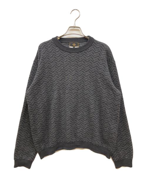 FENDI（フェンディ）FENDI (フェンディ) MERINO WOOL FFニット グレー サイズ:52の古着・服飾アイテム