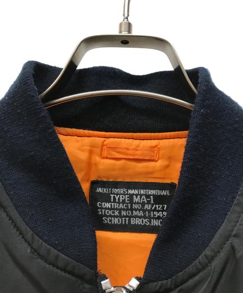 SCHOTT BROS.（ショット）SCHOTT BROS. (ショットブロス) MA-1ジャケット ブラック サイズ:SIZE Lの古着・服飾アイテム