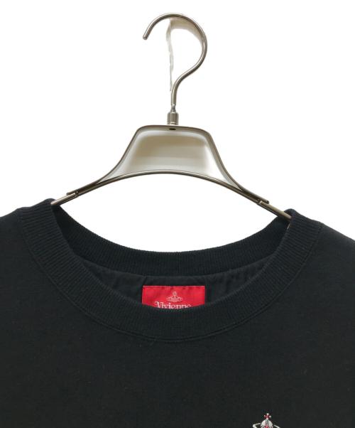 Vivienne Westwood RED LABEL（ヴィヴィアンウエストウッドレッドレーベル）Vivienne Westwood RED LABEL (ヴィヴィアンウエストウッドレッドレーベル) オーブ刺繍 オーバーサイズスウェット ブラック サイズ:00の古着・服飾アイテム