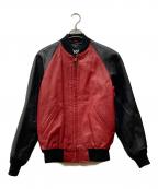 Schottショット）の古着「AT108 レザースタジャン」｜レッド×ブラック