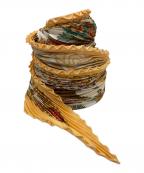 HERMESエルメス）の古着「DECOUPAGES シルクスカーフ」｜イエロー