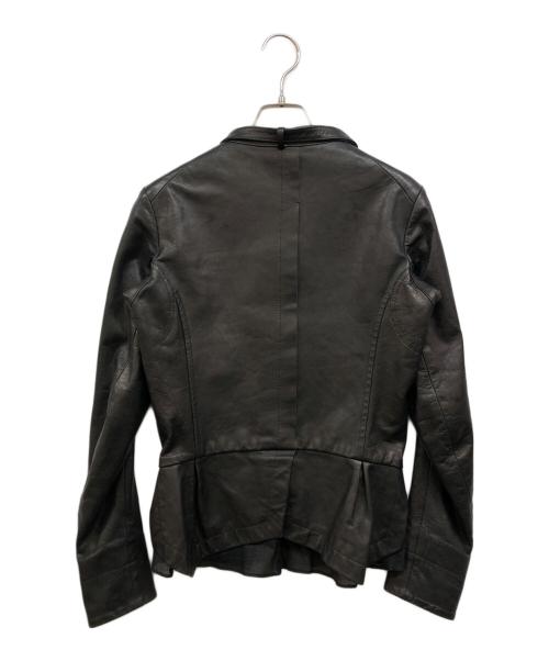PATRICK STEPHAN（パトリックステファン）PATRICK STEPHAN (パトリックステファン) ストラップ付ライダースジャケット ブラック サイズ:36の古着・服飾アイテム