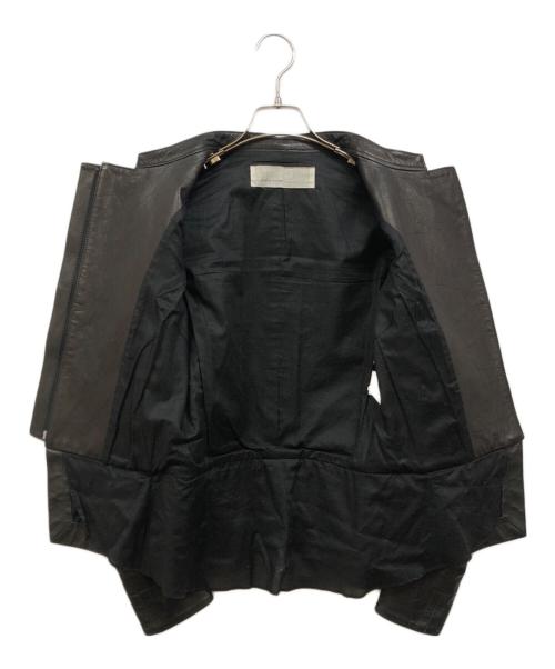 PATRICK STEPHAN（パトリックステファン）PATRICK STEPHAN (パトリックステファン) ストラップ付ライダースジャケット ブラック サイズ:36の古着・服飾アイテム