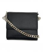 MM6 Maison Margielaエムエムシックスメゾンマルジェラ）の古着「ミニショルダーウォレット」｜ブラック