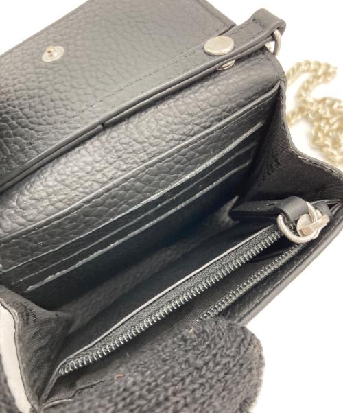 MM6 Maison Margiela（エムエムシックスメゾンマルジェラ）MM6 Maison Margiela (エムエムシックス メゾンマルジェラ) ミニショルダーウォレット ブラックの古着・服飾アイテム