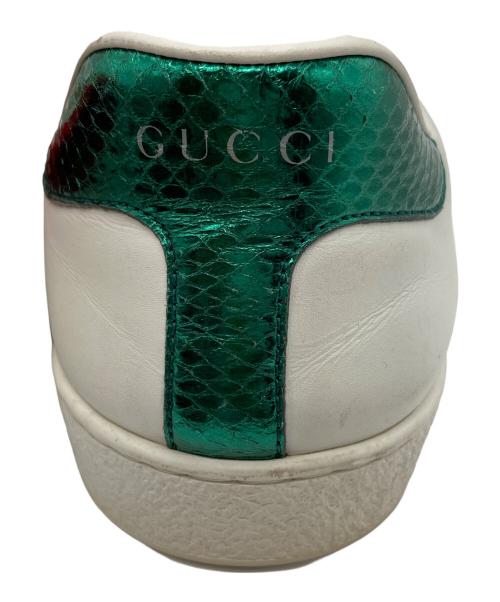 GUCCI（グッチ）GUCCI (グッチ) エース スニーカー ホワイト サイズ:SIZE 9の古着・服飾アイテム
