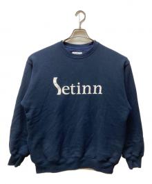 SETINN（セットイン）の古着「TOUR CREW SWEAT」｜ネイビー