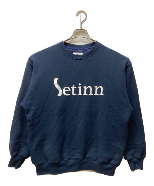 SETINN（セットイン）SETINN (セットイン) TOUR CREW SWEAT ネイビー サイズ:Mの古着・服飾アイテム