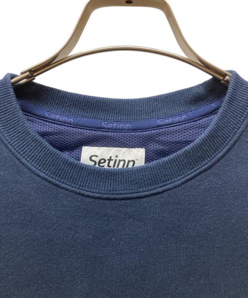SETINN（セットイン）SETINN (セットイン) TOUR CREW SWEAT ネイビー サイズ:Mの古着・服飾アイテム