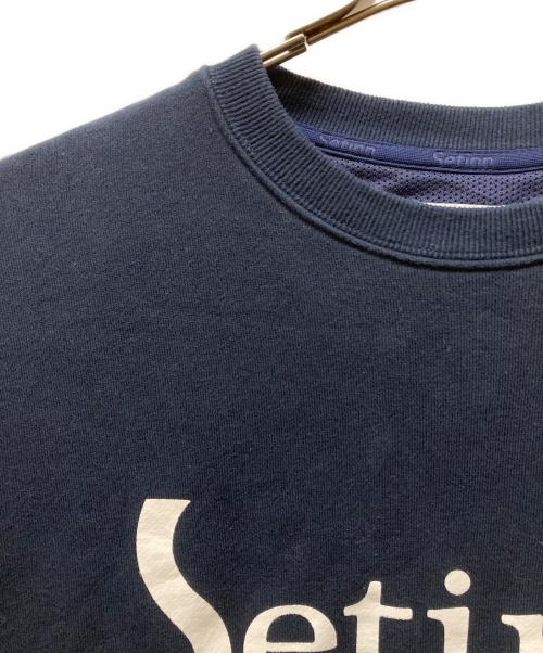 SETINN（セットイン）SETINN (セットイン) TOUR CREW SWEAT ネイビー サイズ:Mの古着・服飾アイテム