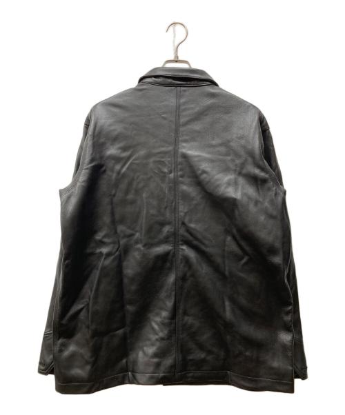 Schott（ショット）Schott (ショット) LAMB LEATHER COVERALL JACKET ブラック サイズ:Lの古着・服飾アイテム