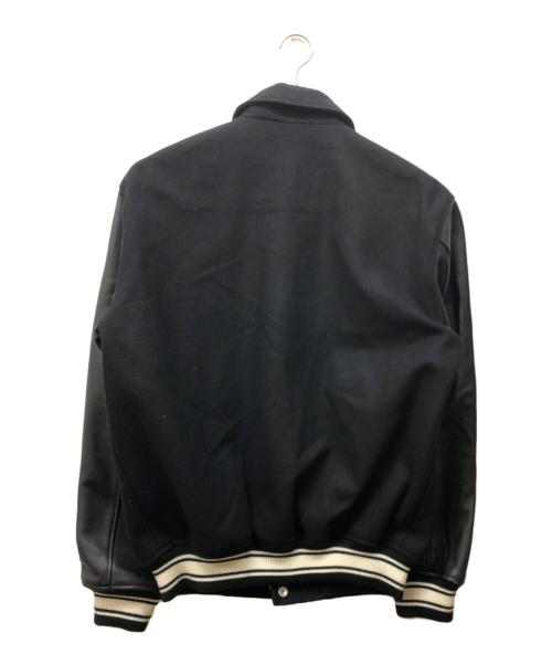 skookum（スクーカム）SKOOKUM (スクーカム) MONKEY TIME (モンキータイム) 別注 メルトンバーシティジャケット ブラック サイズ:Lの古着・服飾アイテム