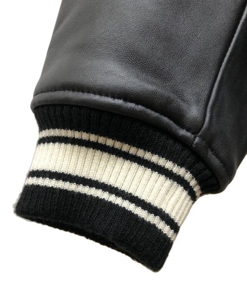 skookum（スクーカム）SKOOKUM (スクーカム) MONKEY TIME (モンキータイム) 別注 メルトンバーシティジャケット ブラック サイズ:Lの古着・服飾アイテム