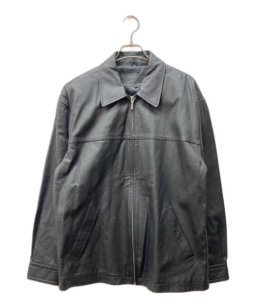 GIANNI VALENTINO（ジャンニバレンチノ）GIANNI VALENTINO (ジャンニバレンチノ) ピッグスキンレザージャケット ブラック サイズ:記載なしの古着・服飾アイテム