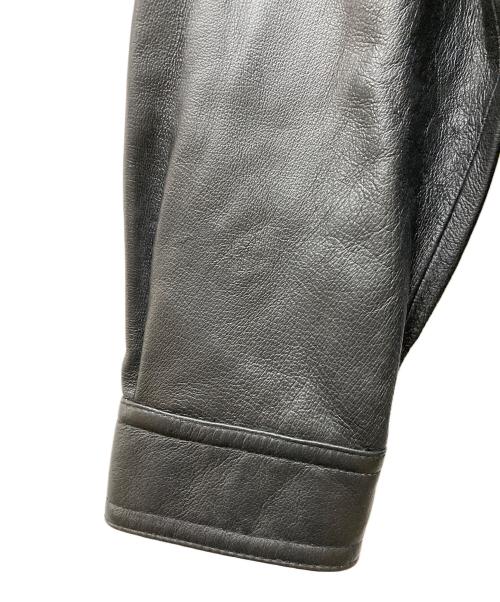 GIANNI VALENTINO（ジャンニバレンチノ）GIANNI VALENTINO (ジャンニバレンチノ) ピッグスキンレザージャケット ブラック サイズ:記載なしの古着・服飾アイテム