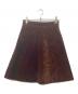 CELINE（セリーヌ）の古着「20AW ベロアミニスカート」｜ブラウン