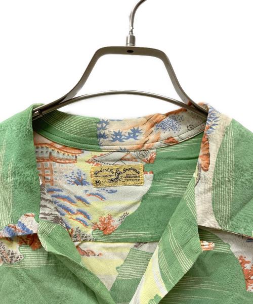 Sun Surf（サンサーフ）Sun Surf (サンサーフ) WIND AND SEA 開襟シャツ グリーン サイズ:Mの古着・服飾アイテム