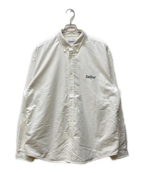 SETINN（セットイン）SETINN (セットイン) B-SHOP (ビショップ) 別注オックスフォードB.D.シャツ ホワイト サイズ:Lの古着・服飾アイテム