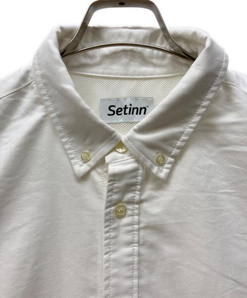 SETINN（セットイン）SETINN (セットイン) B-SHOP (ビショップ) 別注オックスフォードB.D.シャツ ホワイト サイズ:Lの古着・服飾アイテム