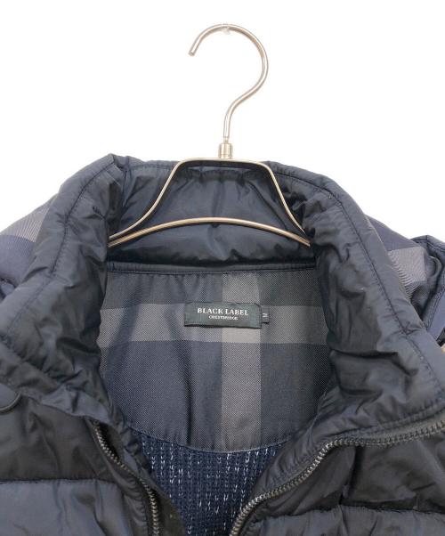 BLACK LABEL CRESTBRIDGE（ブラックレーベル クレストブリッジ）BLACK LABEL CRESTBRIDGE (ブラックレーベル クレストブリッジ) ナイロンコンビニット中綿ジャケット ネイビー サイズ:Mの古着・服飾アイテム
