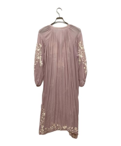 ne quittez pas（ヌキテパ）ne quittez pas (ヌキテパ) 刺繍ワンピース ピンク サイズ:FREEの古着・服飾アイテム