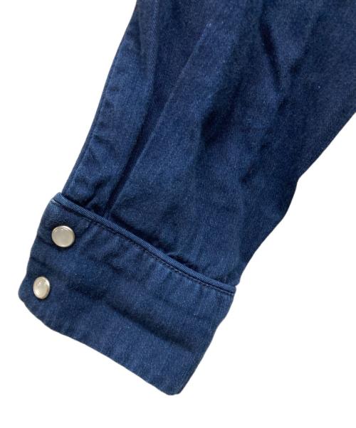 MM6 Maison Margiela（エムエムシックスメゾンマルジェラ）MM6 Maison Margiela (エムエムシックスメゾンマルジェラ) デニムシャツワンピース ネイビー サイズ:size38の古着・服飾アイテム