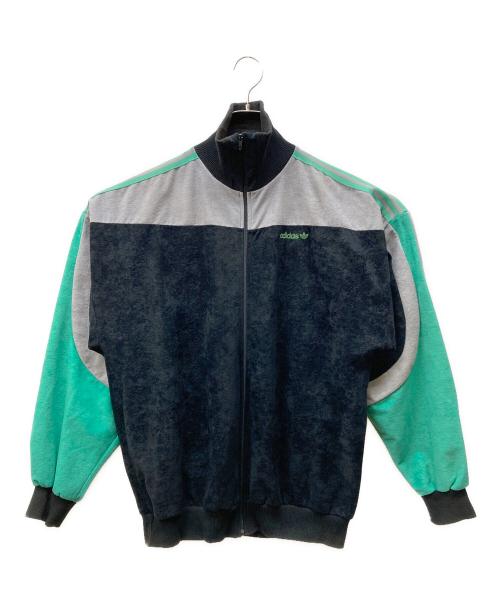 adidas Originals（アディダスオリジナル）adidas Originals (アディダスオリジナル) ヴィンテージベロアトラックジャケット ブラック サイズ:Lの古着・服飾アイテム
