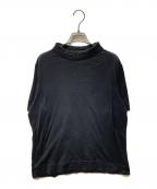 CHANELシャネル）の古着「ロゴプレートハイネックTシャツ」｜ブラック