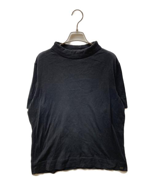 CHANEL（シャネル）CHANEL (シャネル) ロゴプレートハイネックTシャツ ブラック サイズ:46の古着・服飾アイテム