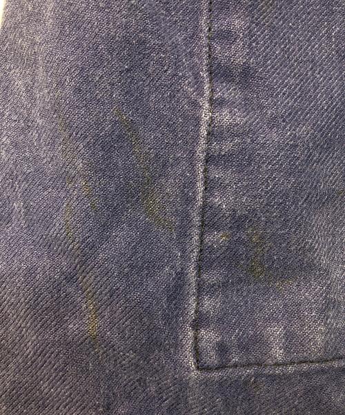 LE MONT ST MICHEL（ル・モンサンミッシェル）LE MONT ST MICHEL (ル・モンサンミッシェル) French work Blue moleskin jacket インクブルー サイズ:記載なしの古着・服飾アイテム