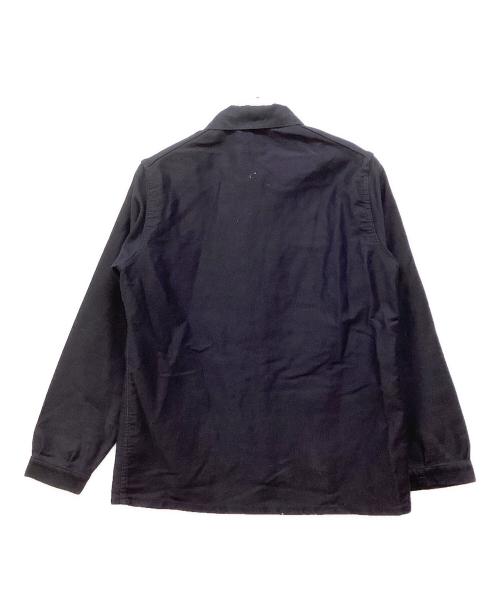 YVES PASSANT（イヴ・パッサン）YVES PASSANT (イヴ・パッサン) ブラックモールスキンワークジャケット ブラック サイズ:SIZE 48の古着・服飾アイテム