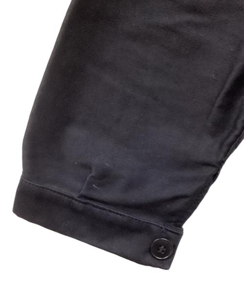YVES PASSANT（イヴ・パッサン）YVES PASSANT (イヴ・パッサン) ブラックモールスキンワークジャケット ブラック サイズ:SIZE 48の古着・服飾アイテム