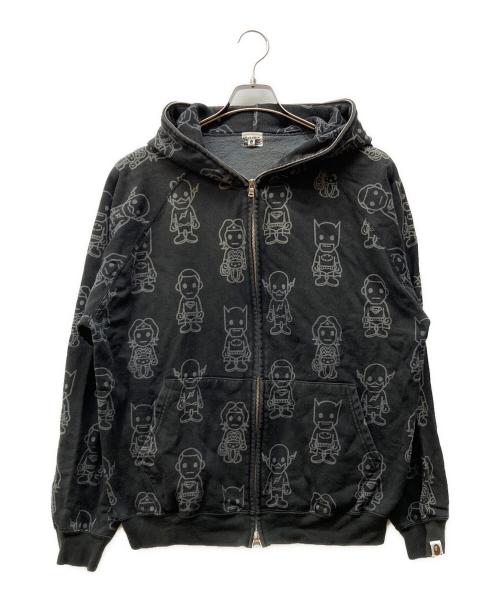 BAPE BY A BATHING APE（ベイプバイアベイシングエイプ）BAPE BY A BATHING APE (ベイプバイアベイシングエイプ) DC (ディーシー) アメコミキャラクタープリントフーディ グレー サイズ:Lの古着・服飾アイテム