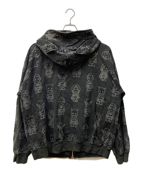 BAPE BY A BATHING APE（ベイプバイアベイシングエイプ）BAPE BY A BATHING APE (ベイプバイアベイシングエイプ) DC (ディーシー) アメコミキャラクタープリントフーディ グレー サイズ:Lの古着・服飾アイテム