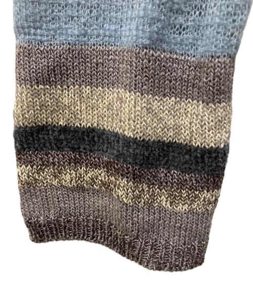 CLANE（クラネ）CLANE (クラネ) MOLE MIX BORDER KNIT TOPS グレー サイズ:size1の古着・服飾アイテム