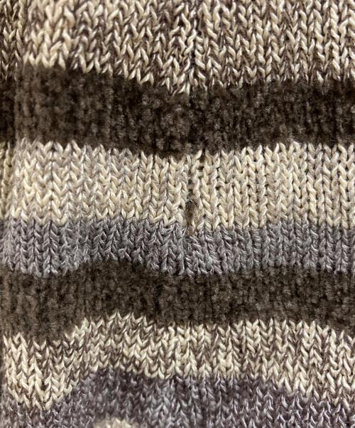 CLANE（クラネ）CLANE (クラネ) MOLE MIX BORDER KNIT TOPS グレー サイズ:size1の古着・服飾アイテム