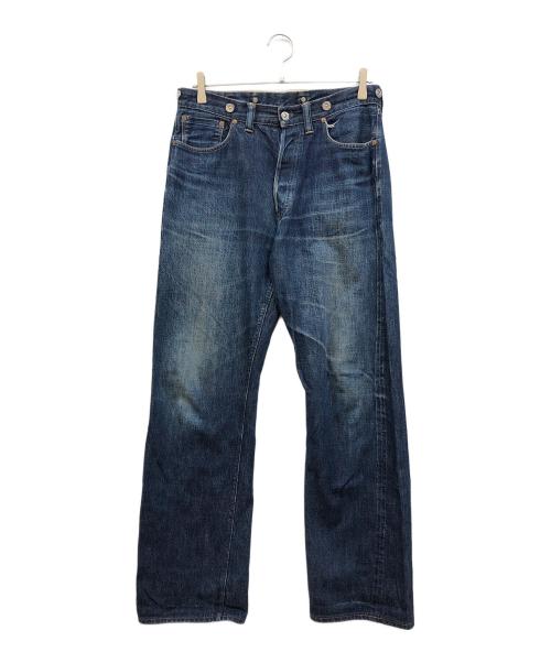 TCB jeans（ティーシービー ジーンズ）TCB JEANS (ティーシービー ジーンズ) シンチバックデニムパンツ ブルー サイズ:32の古着・服飾アイテム
