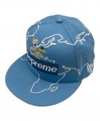 SUPREME×New Eraシュプリーム×ニューエラ）の古着「23FW WORLDWIDE BOX LOGO CAP」｜ブルー