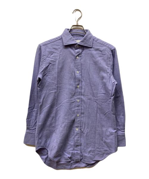 LARDINI（ラルディーニ）LARDINI (ラルディーニ) コットンフランネルシャツ パープル サイズ:15の古着・服飾アイテム