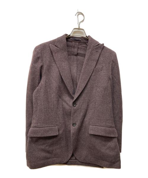 LARDINI（ラルディーニ）LARDINI (ラルディーニ) 2Bウールジャケット パープル サイズ:48の古着・服飾アイテム