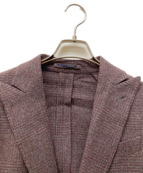 LARDINI（ラルディーニ）LARDINI (ラルディーニ) 2Bウールジャケット パープル サイズ:48の古着・服飾アイテム