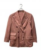 GABRIELE PASINIガブリエレパジーニ）の古着「カシミヤ混ダブルジャケット」｜ピンク