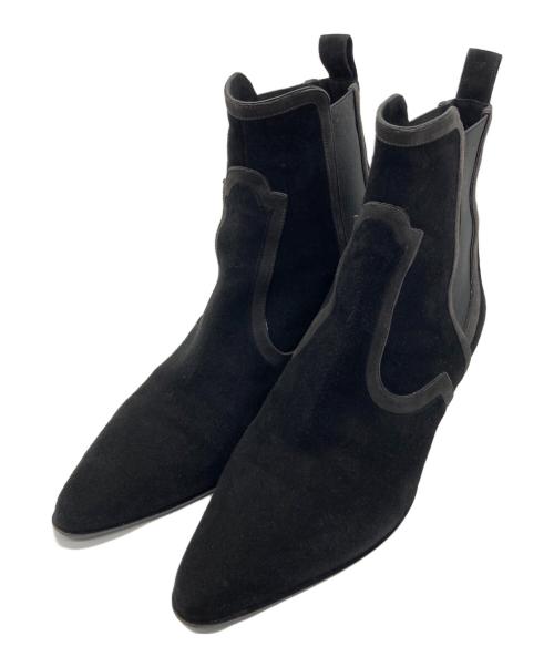 HERMES（エルメス）HERMES (エルメス) サイドゴアブーツ ブラック サイズ:SIZE 371/2の古着・服飾アイテム
