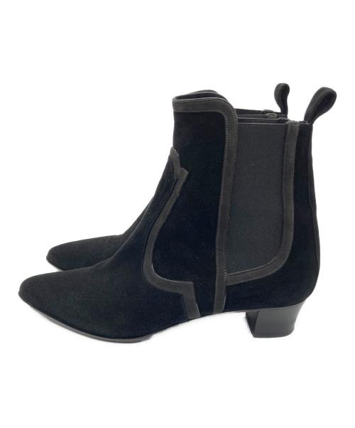 HERMES（エルメス）HERMES (エルメス) サイドゴアブーツ ブラック サイズ:SIZE 371/2の古着・服飾アイテム