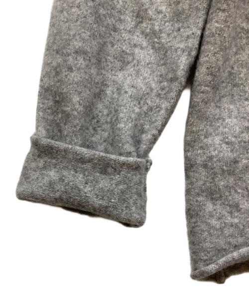 lucien pellat-finet（ルシアン・ペラフィネ）lucien pellat-finet (ルシアン・ペラフィネ) ドクロラインストーン カシミヤニット グレー サイズ:FREEの古着・服飾アイテム