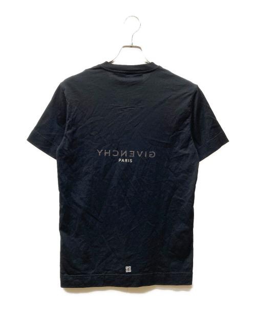 GIVENCHY（ジバンシィ）GIVENCHY (ジバンシィ) スリム リバースブランドロゴ コットンTシャツ ブラック サイズ:Sの古着・服飾アイテム