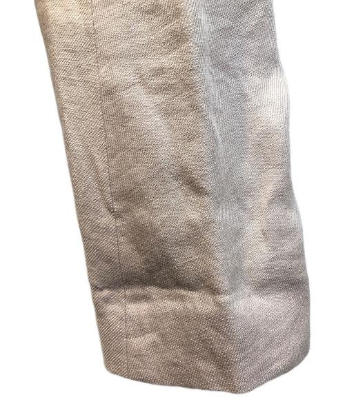 ebure（エブール）EBURE (エブール) リネンノーカラーテーラードジャケット ピンク サイズ:38の古着・服飾アイテム